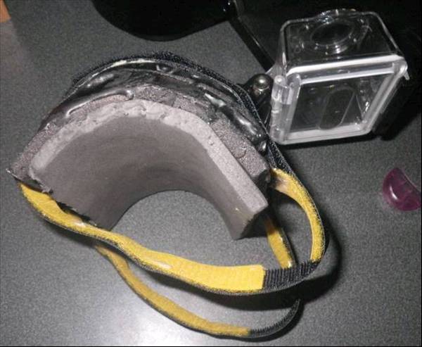 GoPro strut mount viewed from the side