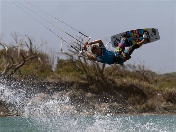Ewan Jaspan, kiteboarding at Augusta, WA